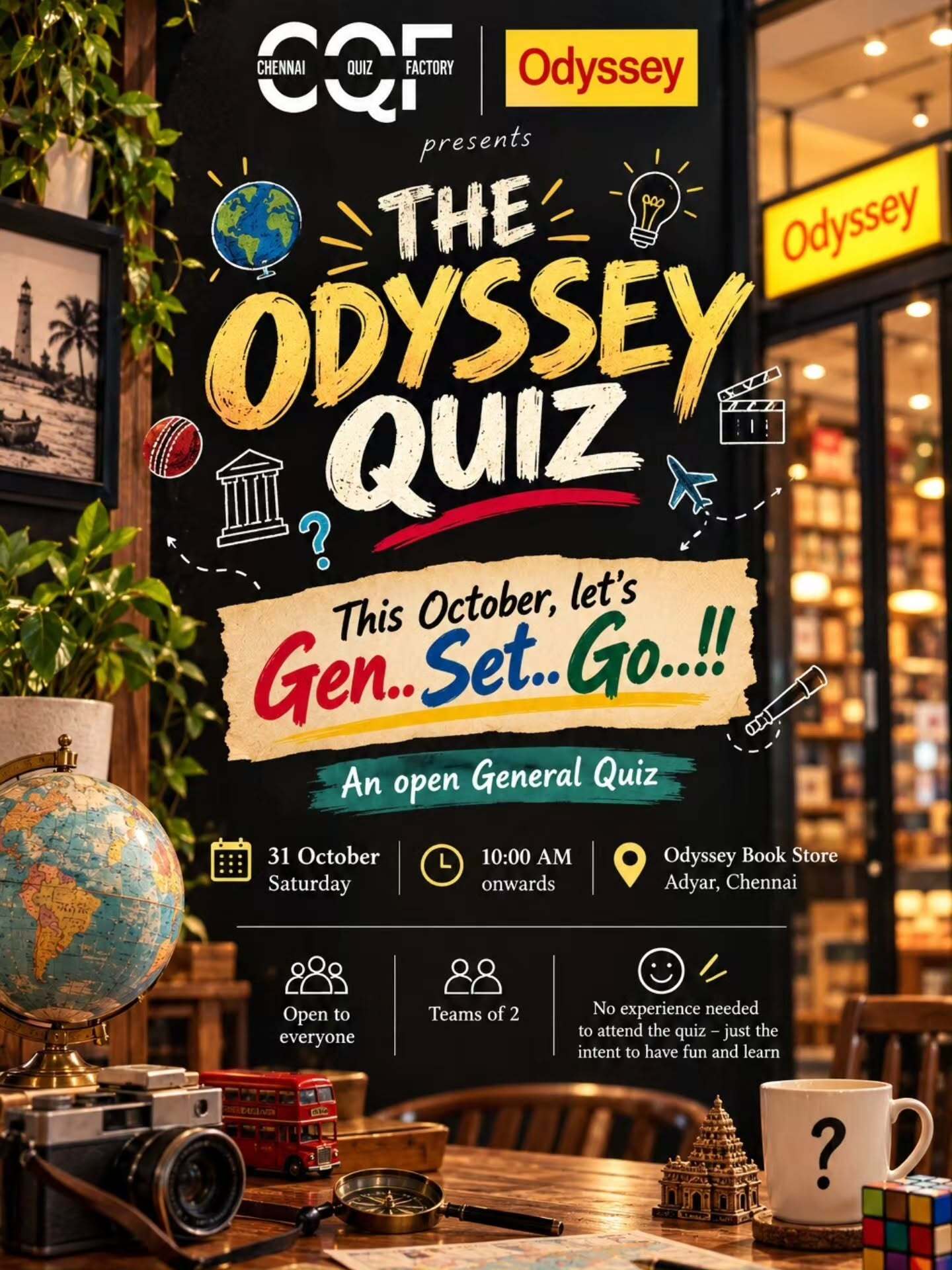 The Odyssey Quiz – Gen..Set..Go..!!! | Odyssey Book Store, Adyar, Chennai