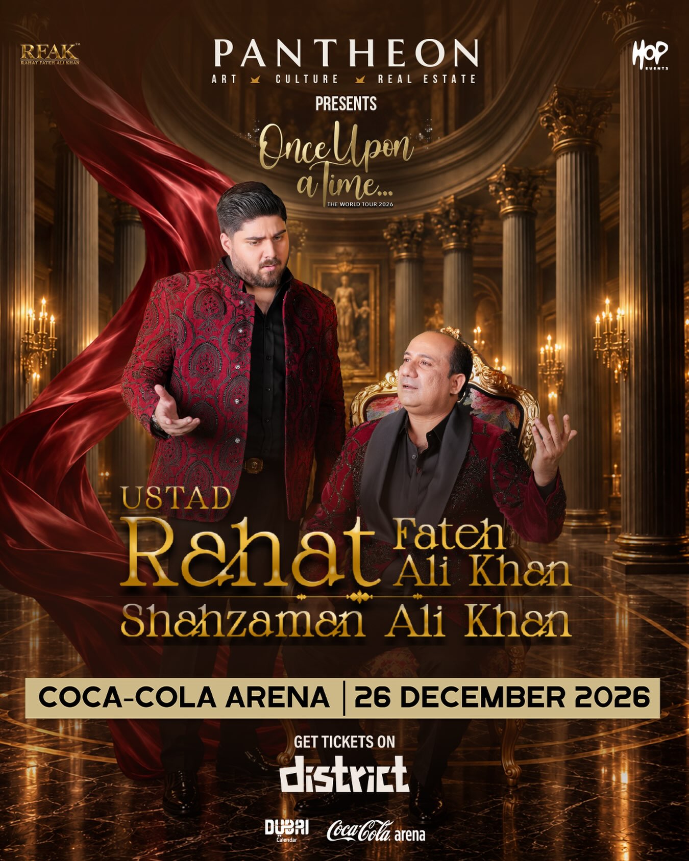Rahat Fateh Ali Khan & Shah Zaman Ali Khan - Once Upon A Time World Tour | Coca-Cola Arena, Dubai