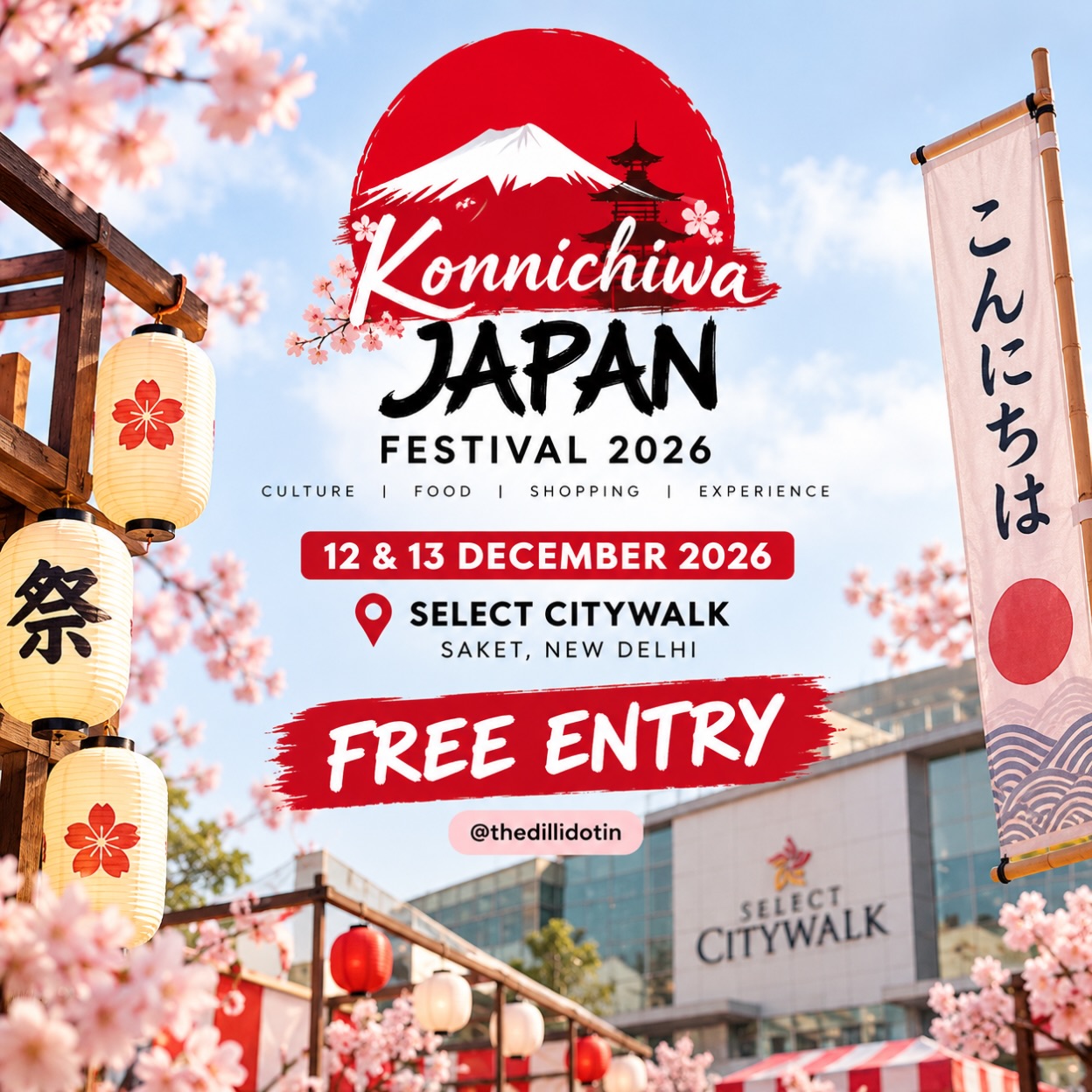 Konnichiwa Japan 2026 - Japanese Culture Festival | Select Citywalk, Saket, New Delhi