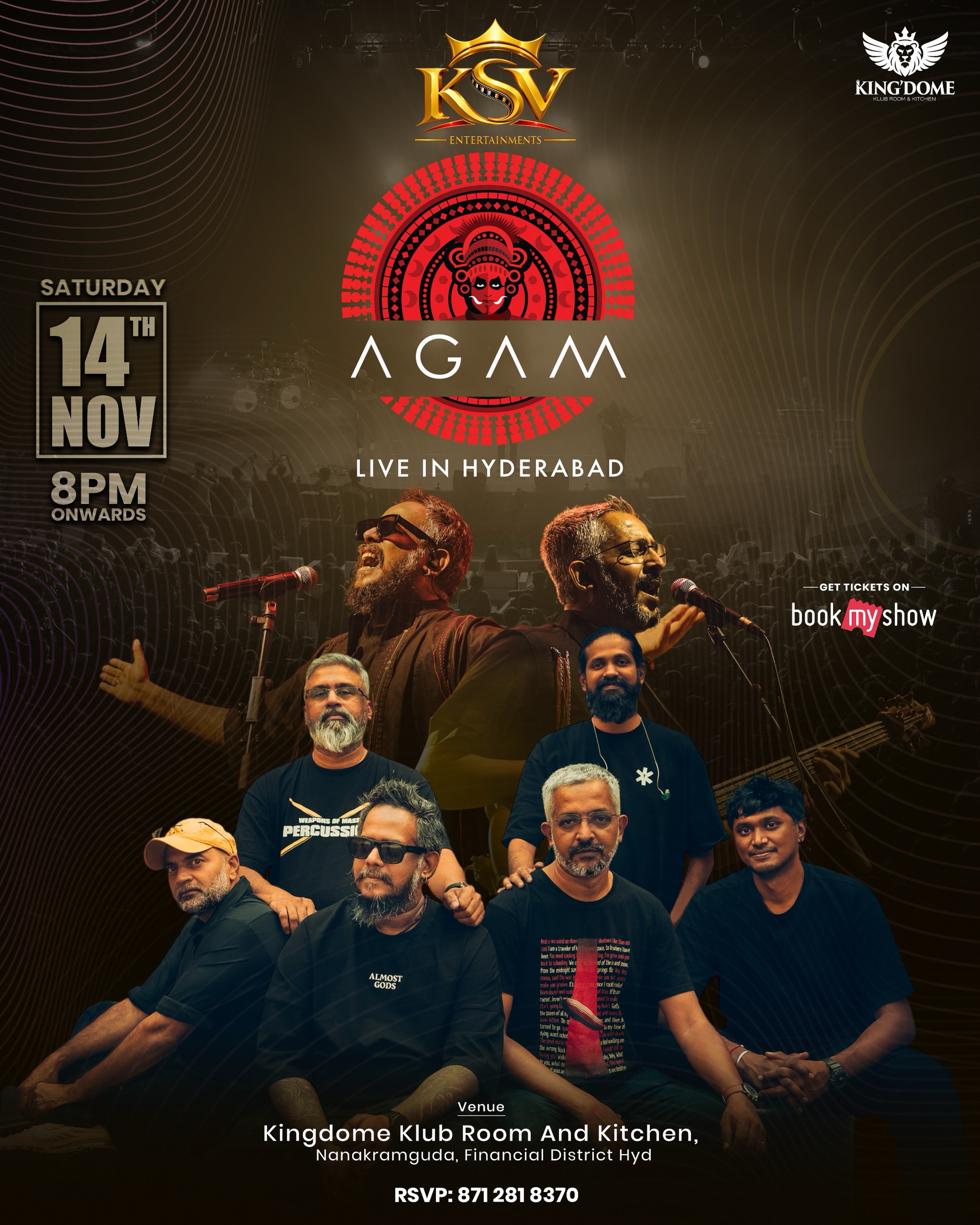Agam Live in Hyderabad | Kingdome Klub & Kitchen,