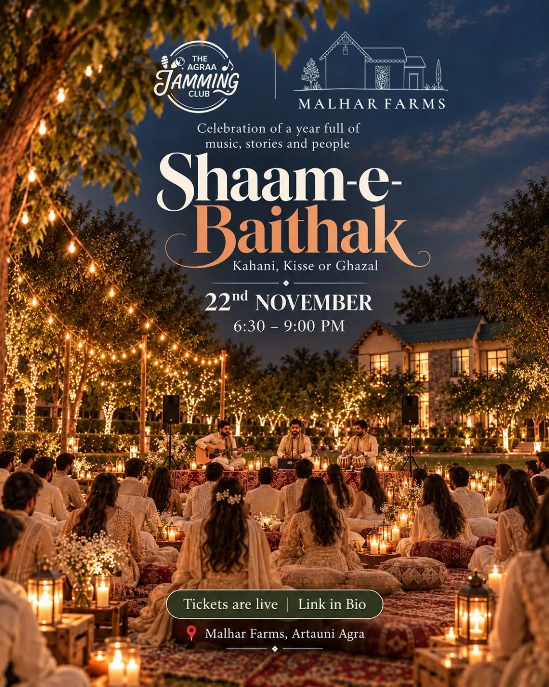 Shaam-e-Baithak | Malhar Farms, Artauni, Agra