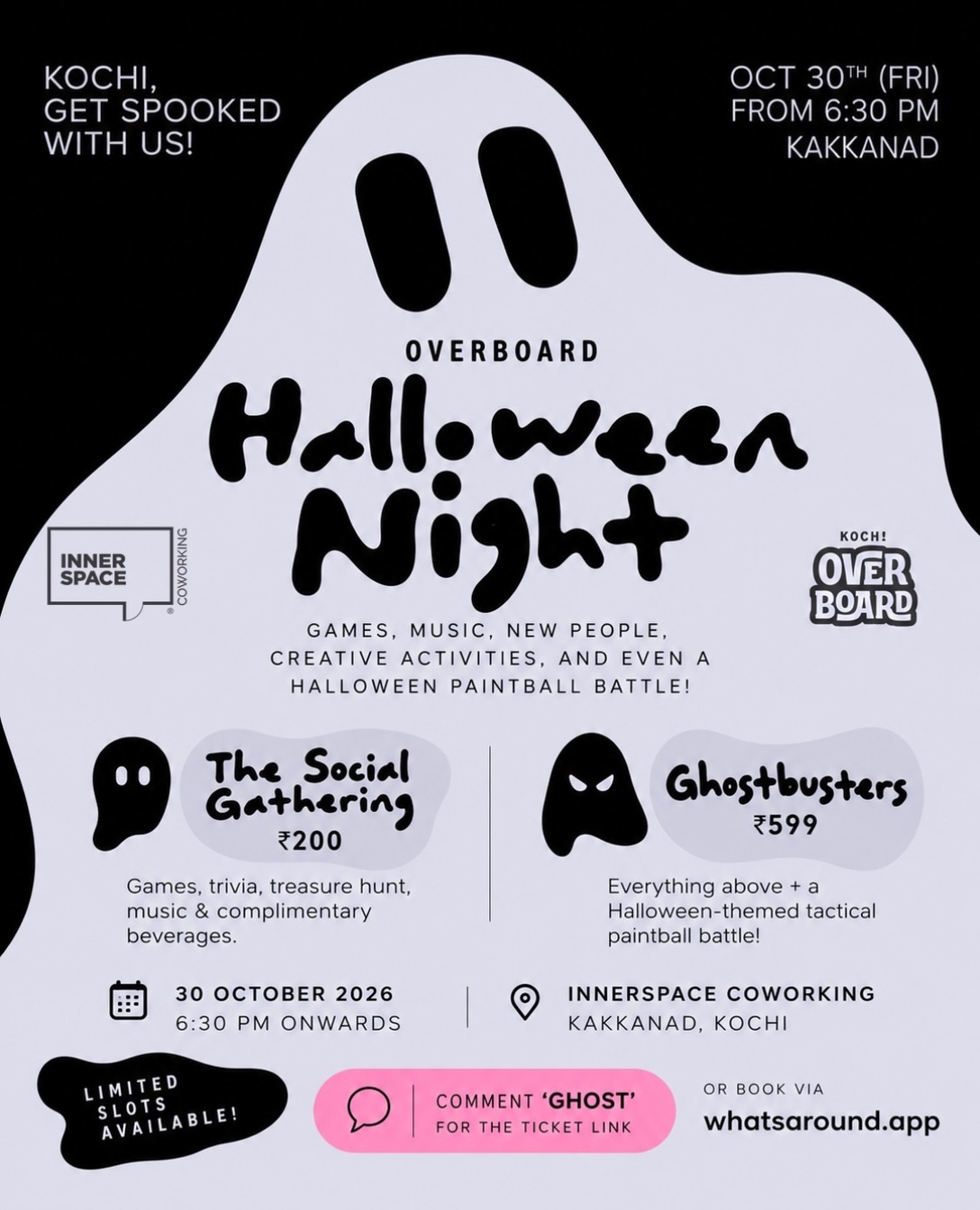 Halloween Night by Kochi Overboard | Innerspace Coworking, Kakkanad, Kochi