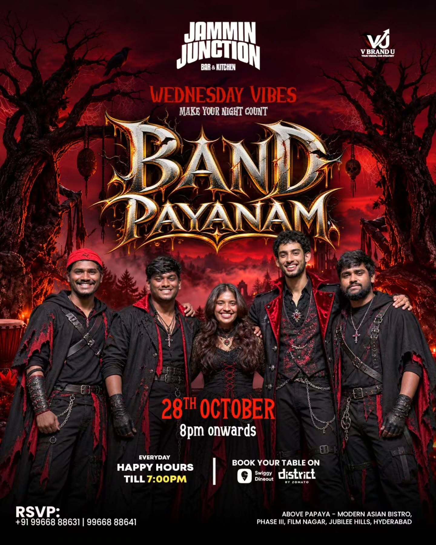Band Payanam Live at Jammin Junction Bar & Kitchen | Jubilee Hills, Hyderabad