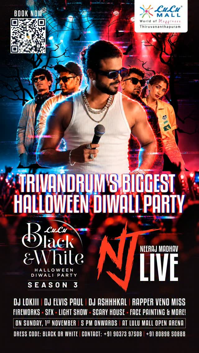 LuLu Black & White Party – Season 3 featuring NJ Live | LuLu Mall, Thiruvananthapuram