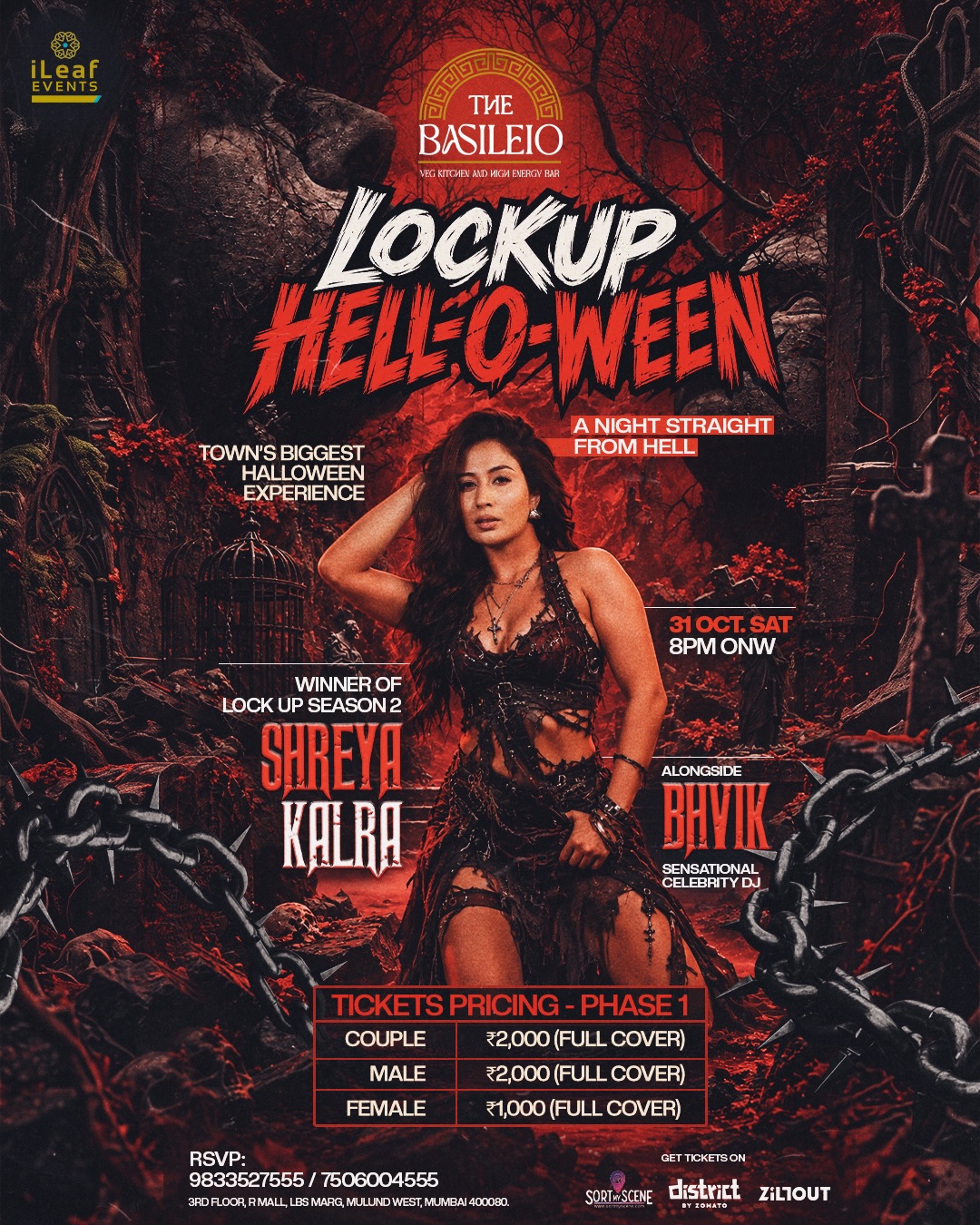 Lock Up Halloween – A Night Straight From Hell | The Basileio, R-Mall, Mulund West, Mumbai