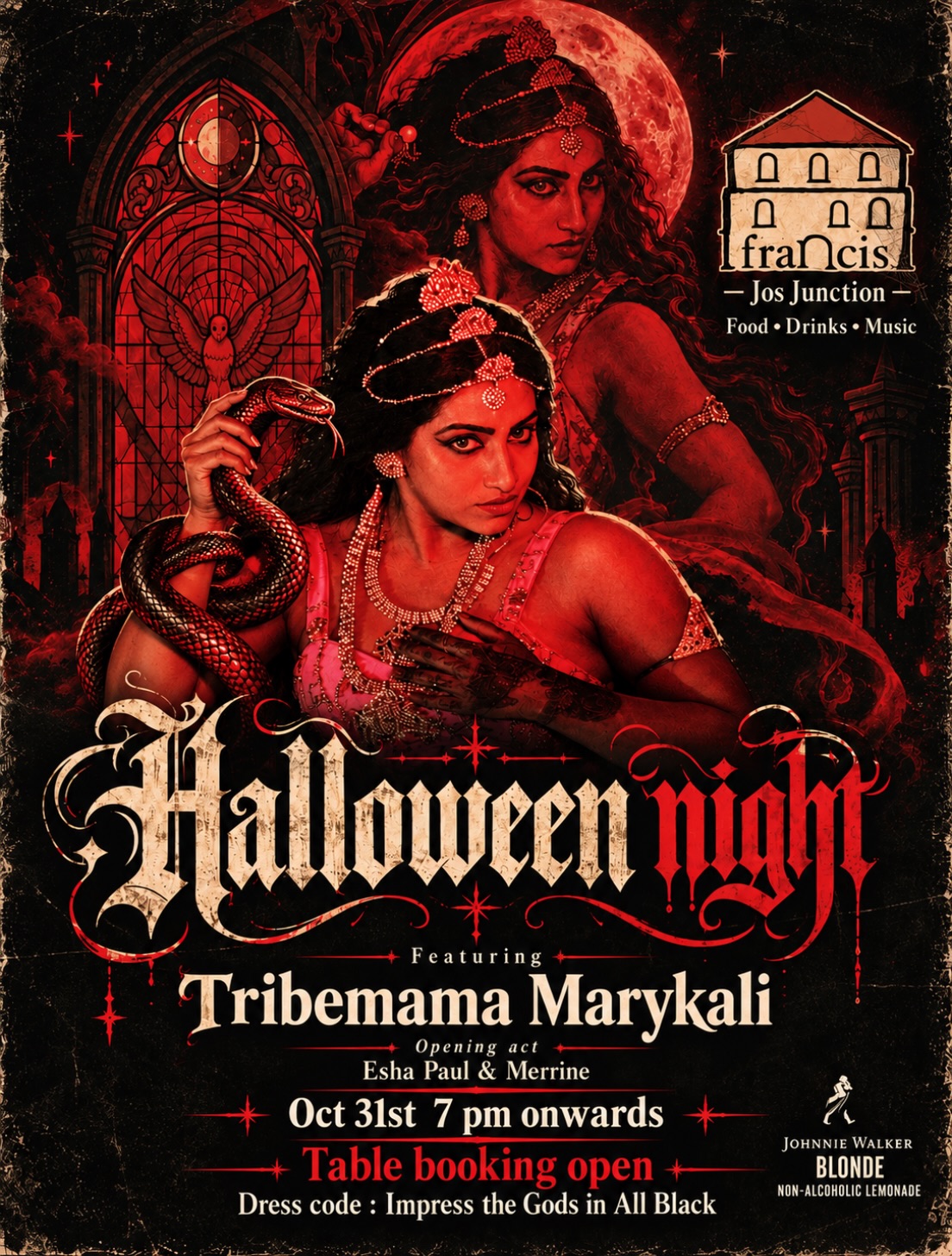 Halloween Night featuring Tribemama Marykali | Francis Jos Junction