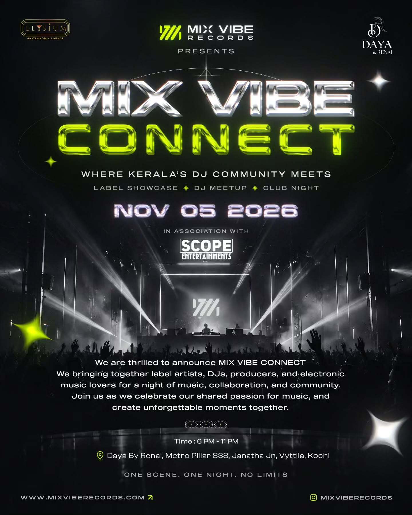 MIX VIBE CONNECT | Daya By Renai, Vyttila, Kochi