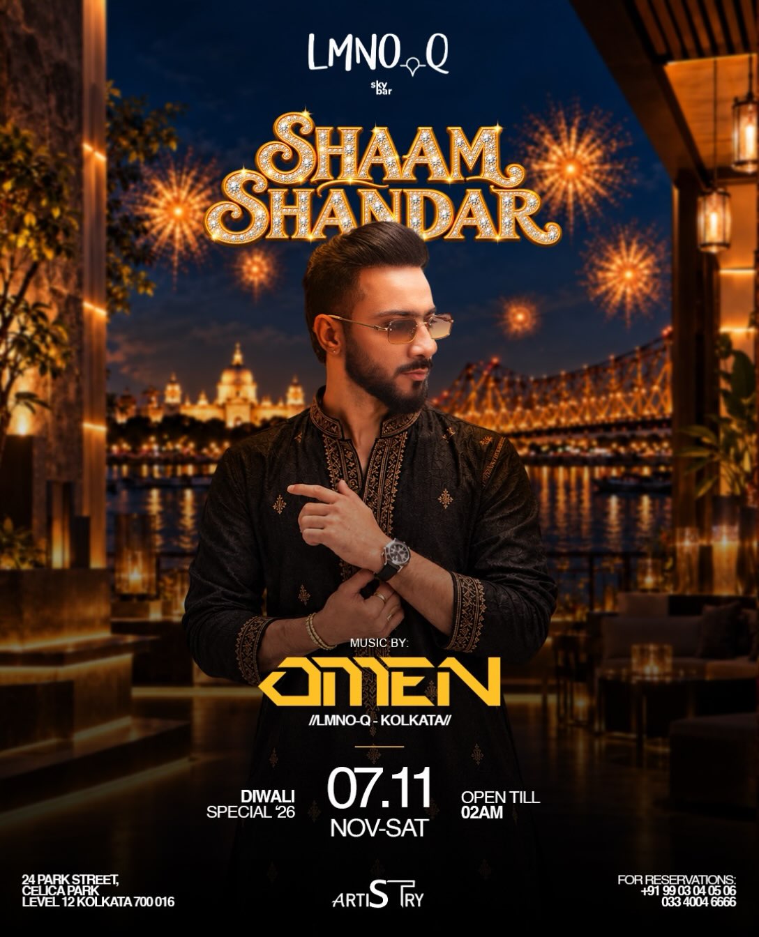 Shaam Shandaar | OMEN Takeover at LMNOQ, Park Street, Kolkata